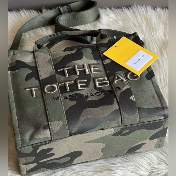 2S4HTT002H03 - Marc Jacobs The Camo Jacquard Medium Tote Bag - Picture 8 of 16